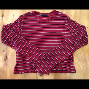Brandy Melville Long Sleeve cropped T Shirt OS